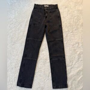 Madewell 90s Straight Black Jeans